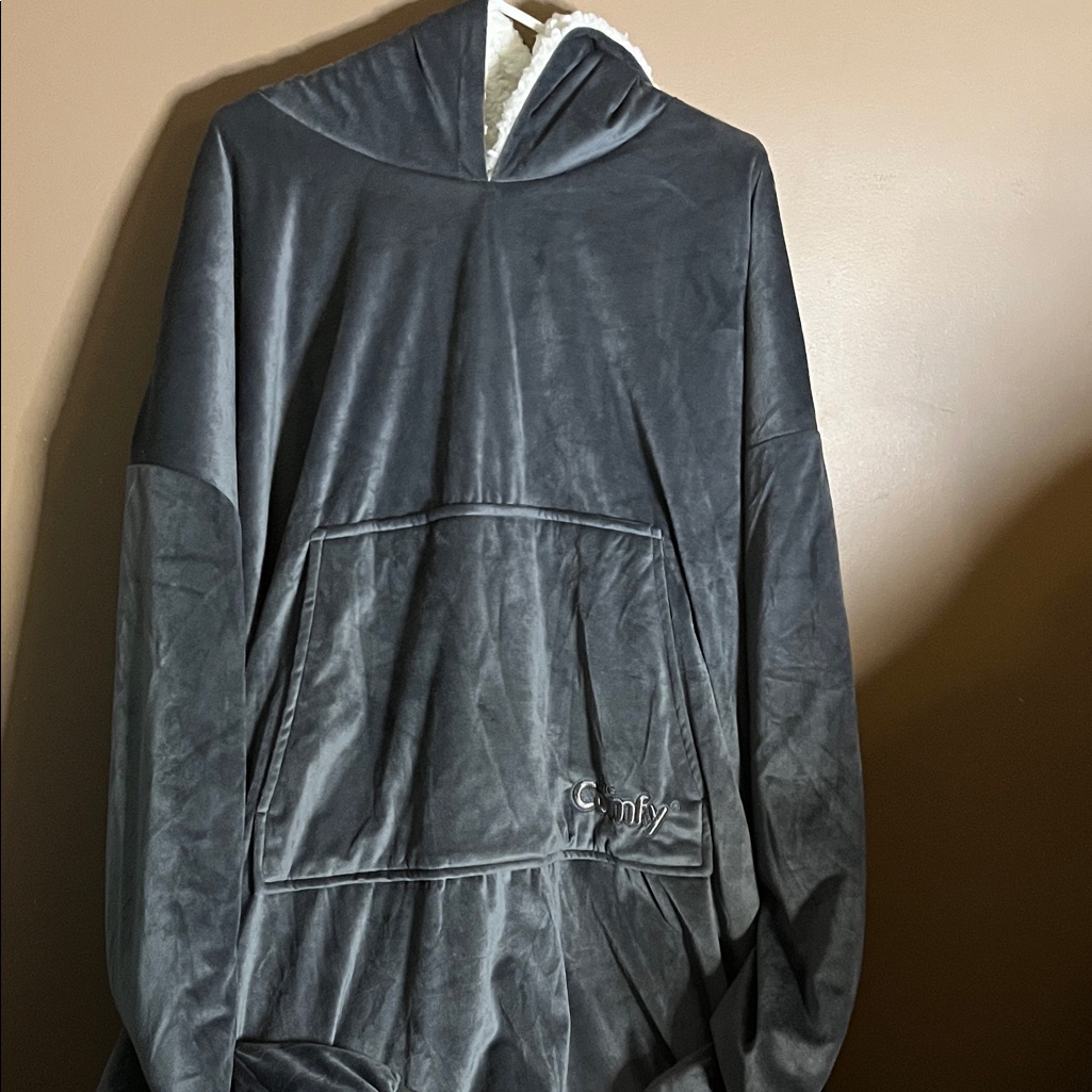 The Comfy Grey Oversized Hooded Robe